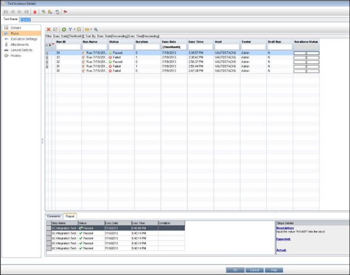 Viewing Certify Process Results in the ALM/Quality Center