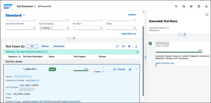 Using CTM for SAP Cloud ALM Process Execution Status Updates