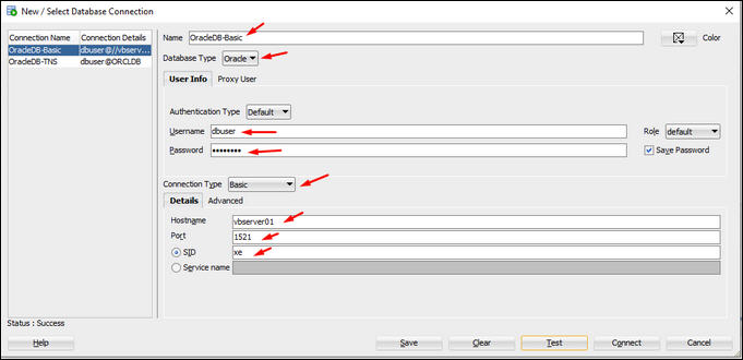 Connecting An Oracle Database Using An ODBC Connection